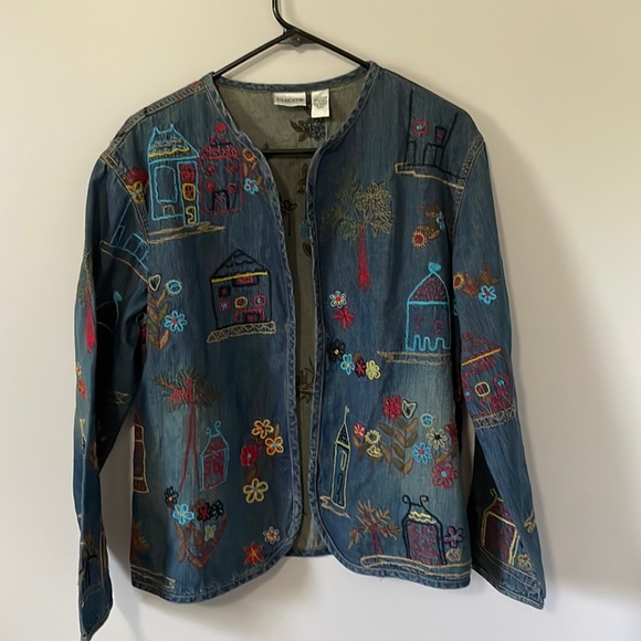 CHICO'S OPEN FRONT COLORFUL - Picture 1 of 5